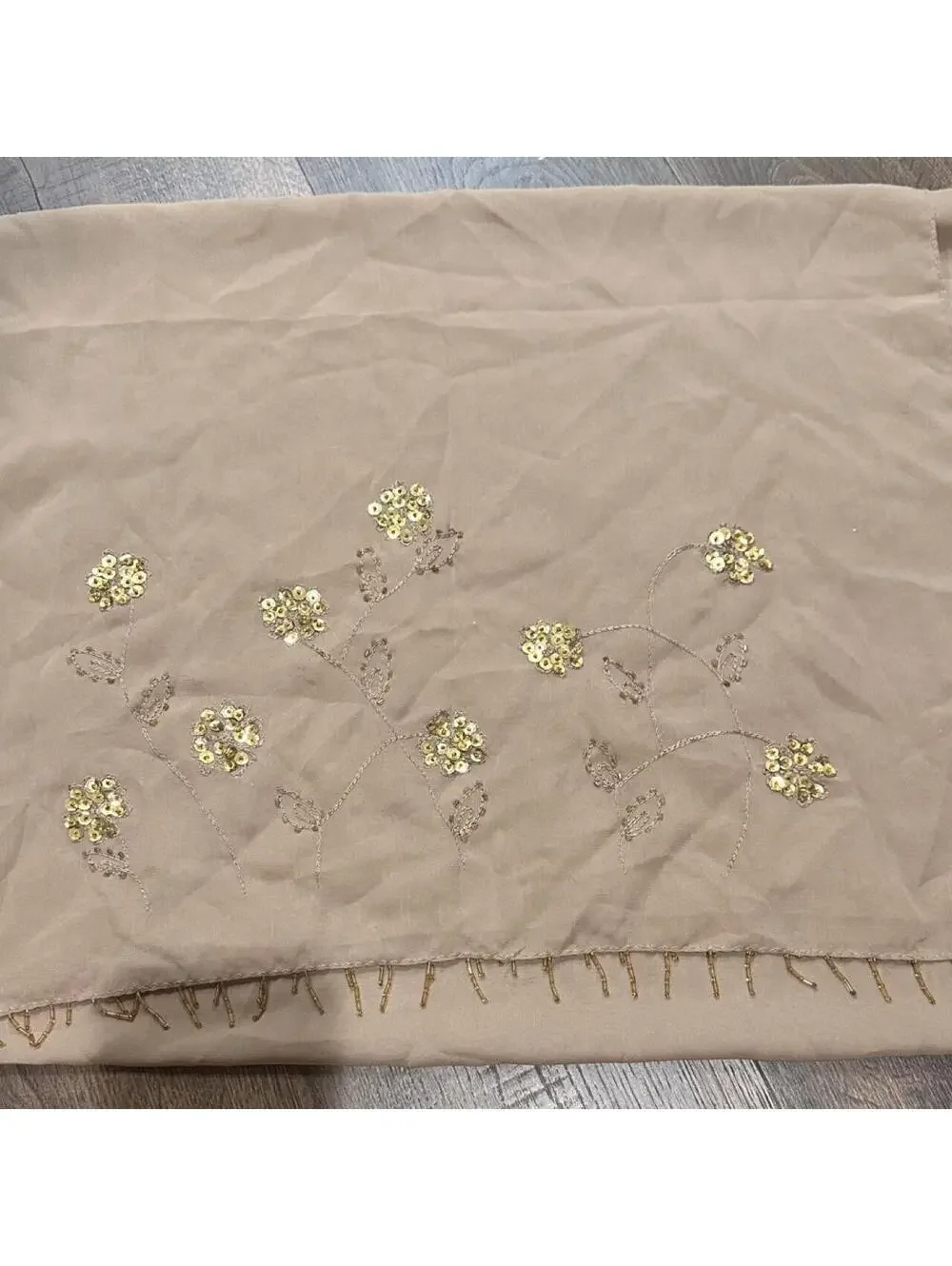 Women's Tan Scarf-wrap